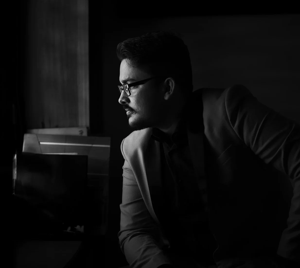 Rishav Black and white cropped