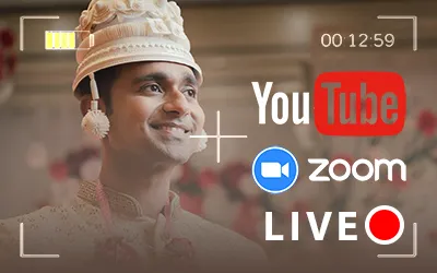 Wedding Live Broadcasting Services On Youtube Zoom